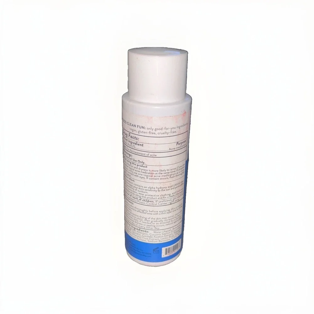 Peach Slices ACNE EXFOLIATING TONER 4.05oz treatment 2% Salicylic Acid 03/2027